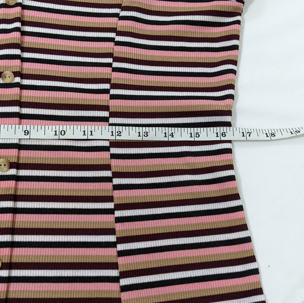 ASOS Ribbed Ruffle Hem Mini Dress - Picture 6 of 10